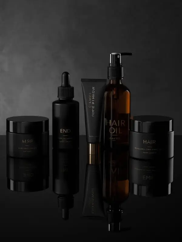 Luxury black matte cosmetic product