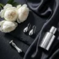 PureGlow 925 Silver Drop Earrings - Pic Three